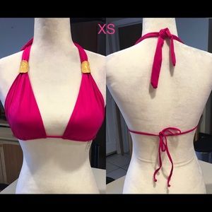 L space cleopatra top padded gold hardware